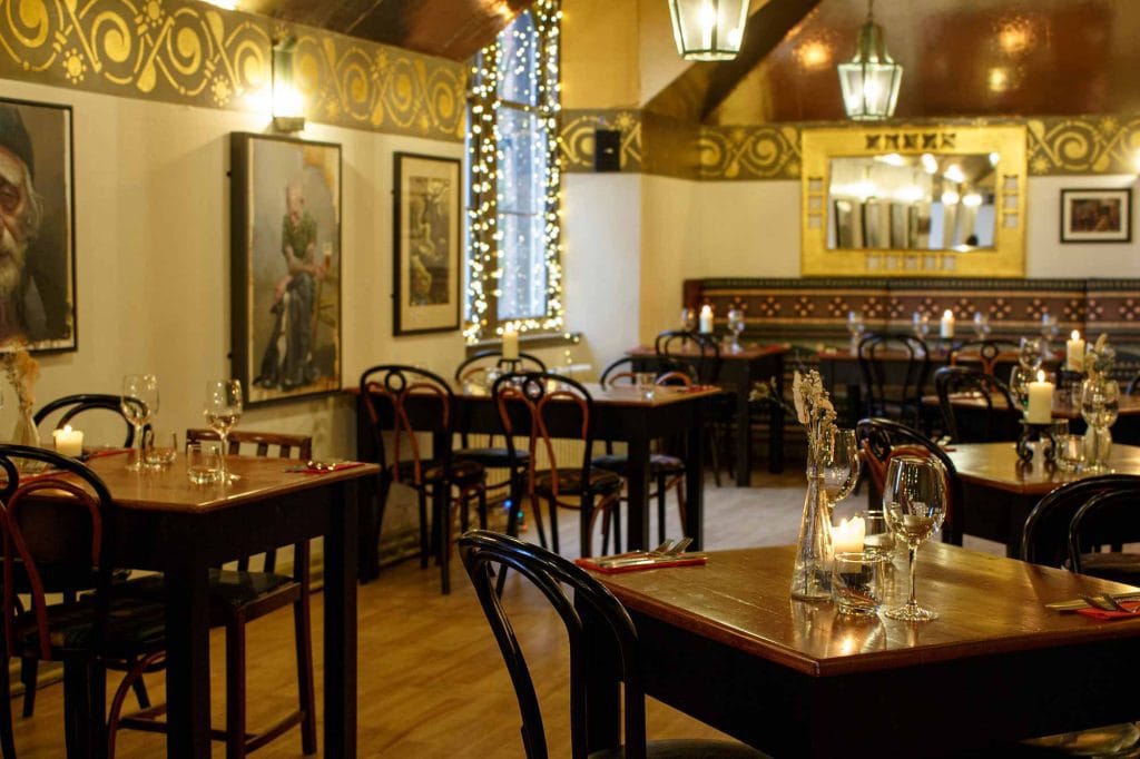 Cottiers - current view of the private dining area in Leiper's Attic