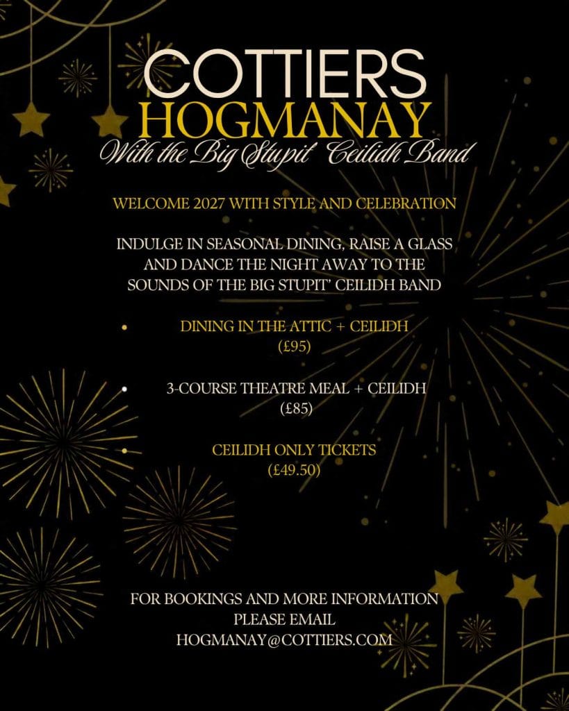 Cottiers Hogmanay 2027 with the Big Stupid Ceilidh Band